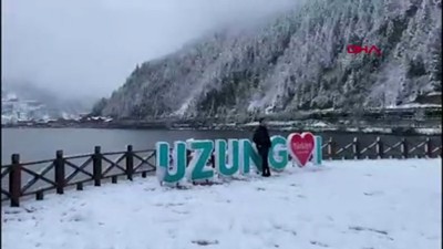 Uzungöl'de kar güzelliği