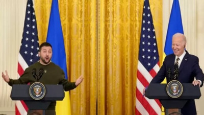 Ukrayna Cumhurbaşkanı Zelenskiy'den ABD milletvekillerine: Hayırseverlik değil geleceğe yatırım yapıyorsunuz