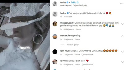 Hadise'den yeni paylaşım: Söz veriyorum 2023 daha güzel olacak VİDEO