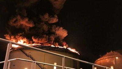 Irak'ta petrol rafinerisinde yangın çıktı