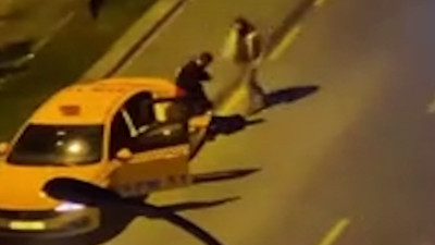 Başakşehir'de taksici yolcu kavgası