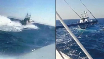 Yunan Sahil Güvenlik botundan Ege’de tahrik! Taciz edip ateş açan Yunanlar böyle kaçtı