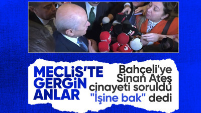 MHP Genel Başkanı Devlet Bahçeli'den Sinan Ateş cinayetini soran muhabire şok cevap: İşine bak!