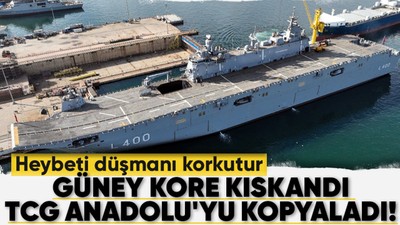Türkiye'nin ilk uçak gemisi olan TCG Anadolu isimli amfibik hücum gemisi yayınlanan görüntüleri ile dosta güven düşmana korku verdi