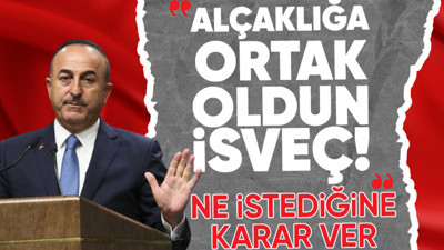 Son dakika: Bakan Çavuşoğlu: İsveç hükümeti alçak eyleme ortak olmuştur