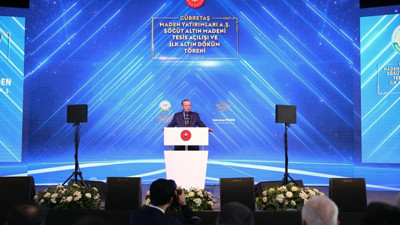 Cumhurbaşkanı Recep Tayyip Erdoğan'ın GÜBRETAŞ'a ait altın madeni sahasında yaptığı espri kahkahalara boğdu