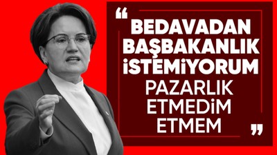 Son dakika... İYİ Parti Genel Başkanı Meral Akşener Samsun'da konuştu: Bedavadan başbakanlık istemiyorum