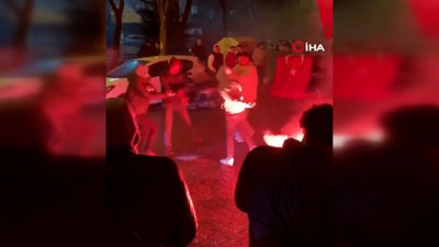 İstanbul'da asker eğlencesinde korkutan anlar: Kimi kavga etti, kimi meşalelerle dans etti