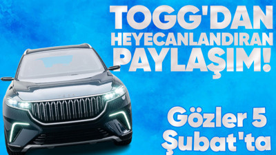 TOGG'dan ön satış için heyecanlandıran paylaşım: 5 Şubat'a işaret edildi!