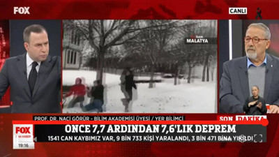 Prof. Dr. Naci Görür: Bingöl-Elazığ-Malatya-Adıyaman-Maraş için proje hazırladık. DPT, TÜBİTAK reddetti