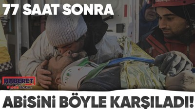 Adıyaman'da meydana gelen depremin ardından enkaz altında kalan bir depremzede 77 saat sonra kurtarıldı