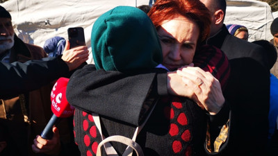 İYİ Parti lideri Meral Akşener deprem bölgesinde: Siyaset sussun devlet konuşsun