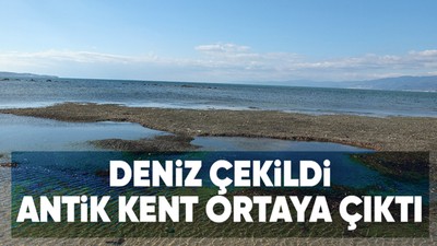 Balıkesir'de deniz çekildi, 2 bin 500 yıllık antik liman ortaya çıktı