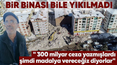 Malatya'da tek bir binasının bile yıkılmadığını söyleyen müteahhit gündeme oturdu! "300 milyar ceza yazmışlardı, şimdi madalya vereceğiz diyorlar"