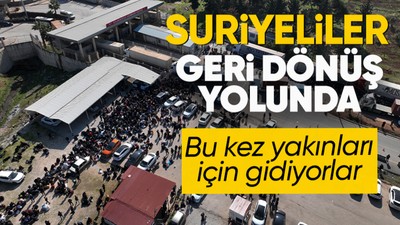 Suriyeliler depremden etkilenen yakınları için memleketlerine gitmeye başladı