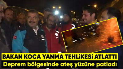 Bakan Koca'nın yüzüne deprem bölgesinde kor patladı