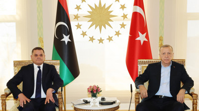 Cumhurbaşkanı Erdoğan, Libya Başbakanı Dibeybe'yi kabul etti