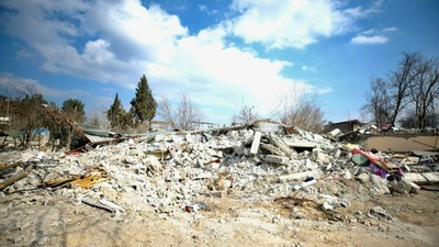 Kahramanmaraş'ta fay hattının geçtiği 140 haneli Ördekdede Mahallesi enkaza döndü!