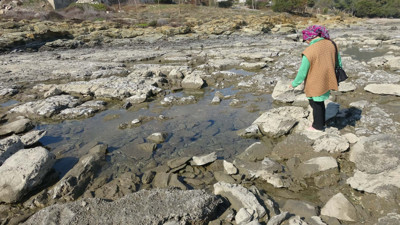 Mersin'in Anamur ve Bozyazı ilçelerinde deniz suyu gözle görülür biçimde çekildi! Bu durum vatandaşları tedirgin etti