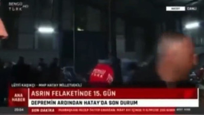 Son dakika deprem haberleri... MHP Hatay Milletvekili Lütfi Kaşıkçı Bengütürk canlı yayınında 6.4'lük depreme yakalandı! İşte korku dolu anlar