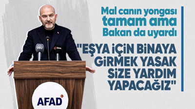 İçişleri Bakanı Süleyman Soylu Hatay'da açıkladı: Eşya yardımı yapılacak