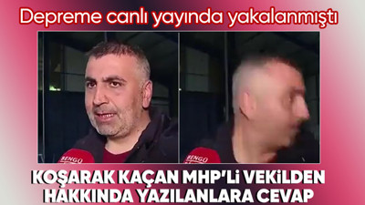 Depreme canlı yayında yakalanan, panikle yayını bırakıp kaçan MHP'li Vekil Lütfi Kaşıkçı eleştirilere yanıt verdi