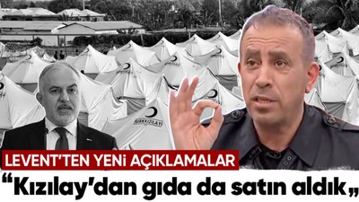 Haluk Levent: Kızılay’dan sadece çadır değil gıda da satın aldık