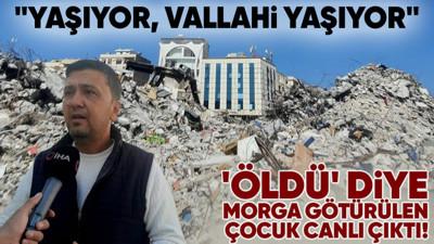 Enkazdan çıkarıldı tam morga konulacakken kebapçının dikkati sayesinde hayatı kurtuldu