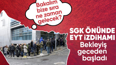 SGK önünde EYT izdihamı! Polis duruma müdahale etti