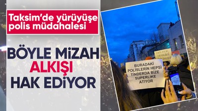 Taksim'e yürümek isteyen kadınlara polis müdahale etti