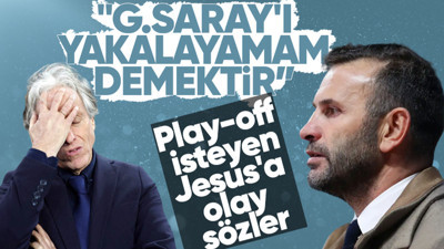 Fenerbahçe Teknik Direktörü Jorge Jesus'a flaş sözler! "Play-off istemek G.Saray'ı yakalayamam..."