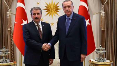 Cumhurbaşkanı Recep Tayyip Erdoğan ile BBP Genel Başkanı Mustafa Destici bugün bir araya gelecek