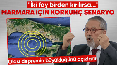 Prof. Dr. Naci Görür'den korkutan Marmara depremi senaryosu! "İki fay birden kırılırsa..." dedi ve o bölgeyi işaret ederek anlattı