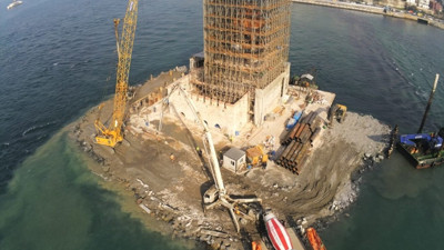 Üsküdar'ın sembolü hâline gelen Kız Kulesi'nin restorasyon işlemleri tamamlanıyor! Son görüntüler paylaşıldı