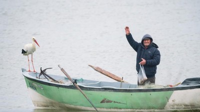 12. buluşma! Bu dostluk kitaplara, belgesellere konu olmuştu... Yaren Leylek Balıkçı Adem Amca ile kavuştu