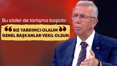 Mansur Yavaş: Cumhurbaşkanı yardımcısı olarak İmamoğlu ile beni ilan edelim, diğer genel başkanlarımız da milletvekili olsunlar ve partilerinin başında olsunlar