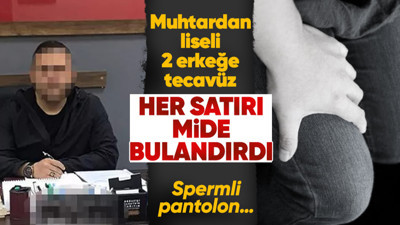 Bağcılar'da mahalle muhtarından liseli 2 erkek öğrenciye silah zoruyla istismar! Delil olarak spermli pantolon sunuldu!