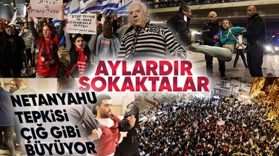 İsrail'de Netanyahu hükümetinin politikalarına karşı kitlesel gösteriler 11. haftasında devam ediyor