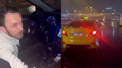 Taksici ile yolcu arasında “Ben oraya gitmiyorum” tartışması kamerada
