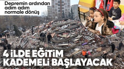 Son dakika... Milli Eğitim Bakanı Mahmut Özer duyurdu! 4 ilde eğitim kademeli olarak başlıyor