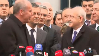 Kemal Kılıçdaroğlu ile görüşmesi sonrası kameraların karşısına geçen Muharrem İnce'den dikkat çeken sözler