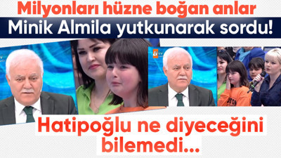 Nihat Hatipoğlu'nda milyonları hüzne boğan anlar! 8 yaşındaki Almila yutkunarak sordu! Hatipoğlu ne diyeceğini bilemedi...