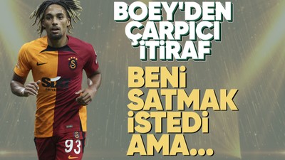 Galatasaray'ın yıldızı Sacha Boey'den flaş itiraf! "Sezon başında satmak istedi..."