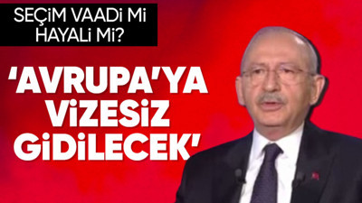 Kemal Kılıçdaroğlu: Herkes Avrupa'ya vizesiz gidecek, gerekli düzenlemelerin tamamını yapacağız