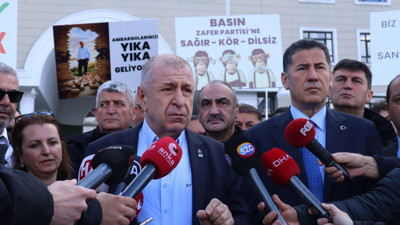 RTÜK önünde konuşma yapan Ümit Özdağ: Televizyonlarda olmayabiliriz ama meydanlarda olmaya devam edeceğiz
