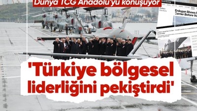 Dünya TCG Anadolu'yu konuşuyor! Dünyanın ilk muharip drone taşıyan gemisi