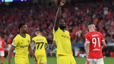 Inter deplasmanda Benfica'yı yendi avantajı elde etti