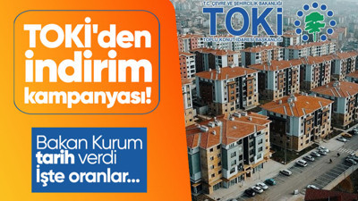 Son dakika! TOKİ'den indirim kampanyası! Bakan Murat Kurum duyurdu