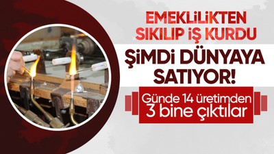 Emeklilikten sıkılıp bu işi kurdu! Şimdi ailecek üretip dünyaya satıyor!