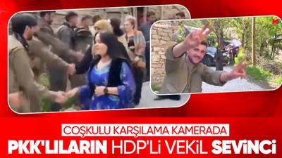 Hakkari'de HDP'li milletvekili adayları PKK'lı teröristler tarafından alkışlarla karşılandı!